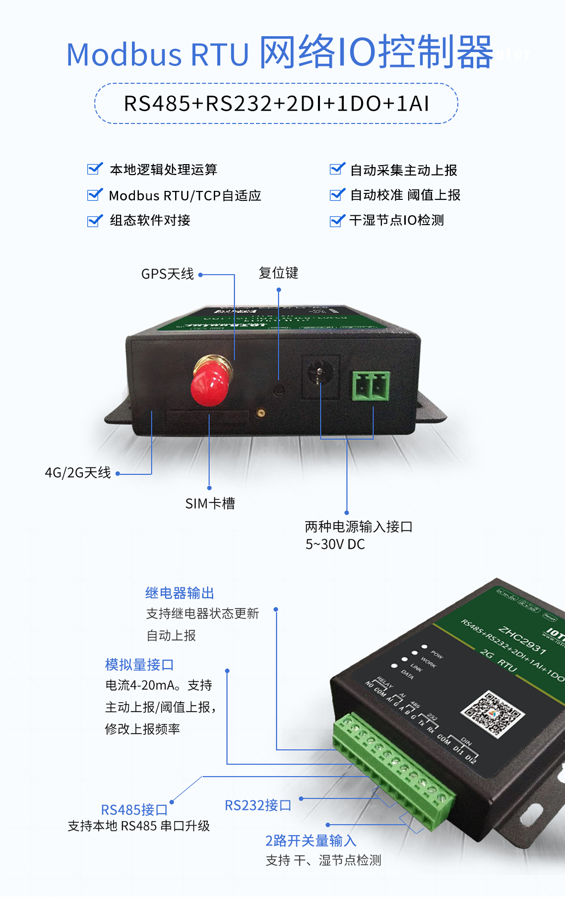 GPRS RTU ZHC2931