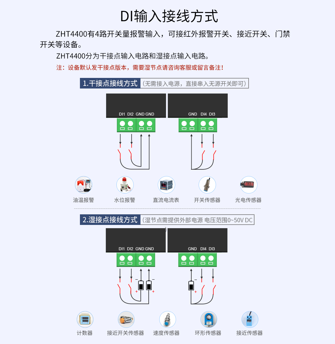 DI接線方式