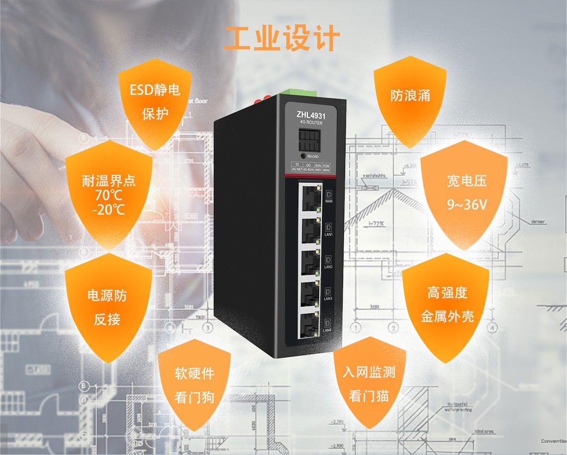 4G工業(yè)路由器工業(yè)防護(hù)設(shè)計(jì)