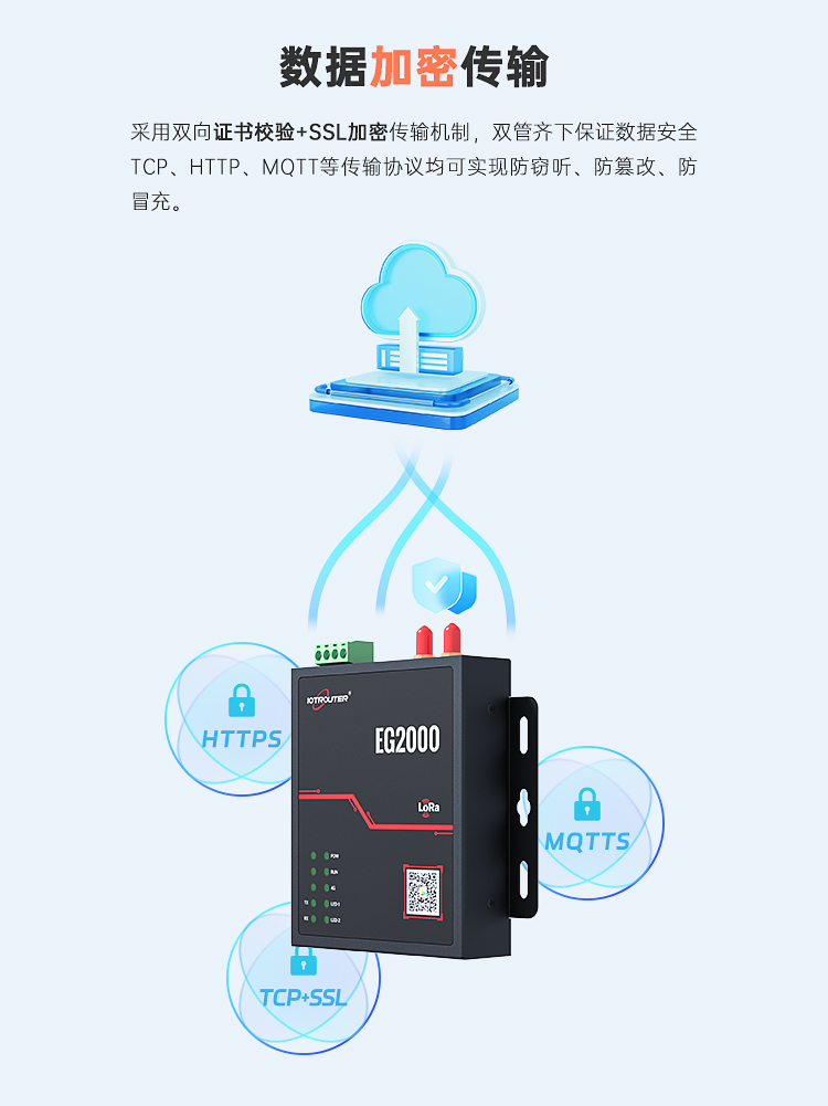 EG2000采用的雙證書校驗(yàn)體系，將設(shè)備證書與網(wǎng)關(guān)證書進(jìn)行雙向綁定