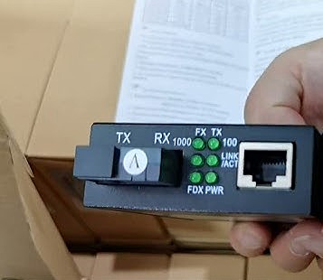 如何使用光纖收發(fā)器的AB端