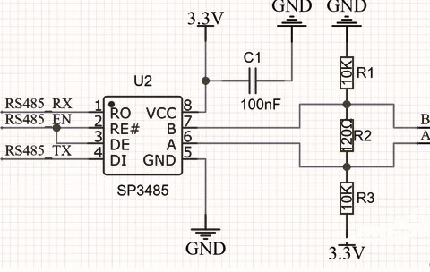 RS485接口原理圖詳細圖解